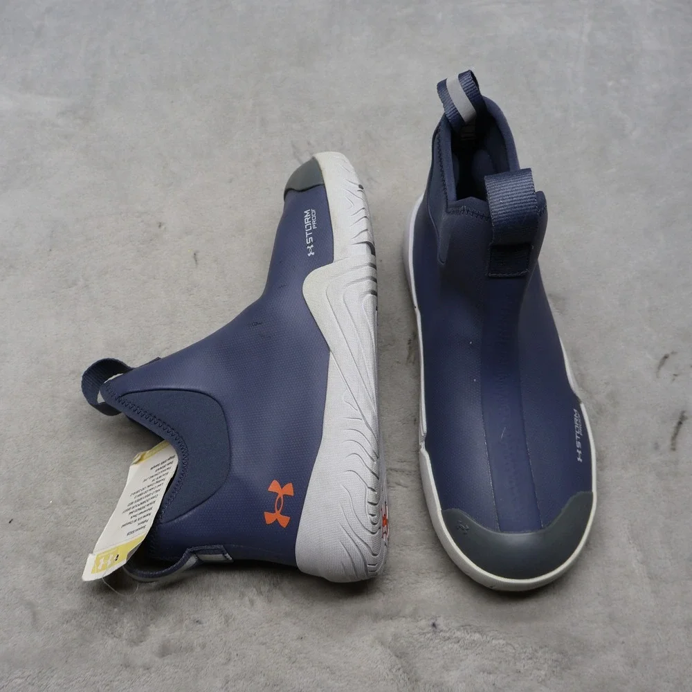 Under Armour‎ Womens 7D Deck Boots Blue Charged Shoreman Waterproof NWD